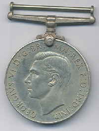 14 george 6b - 1939 1945  The Defence Medal - reverse